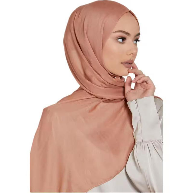 New Design Modal Hijab Scarf Luxurious Solid Light Weight Women Scarf Breathable Soft Shawl Premium Bamboo Woven Modal Hijab