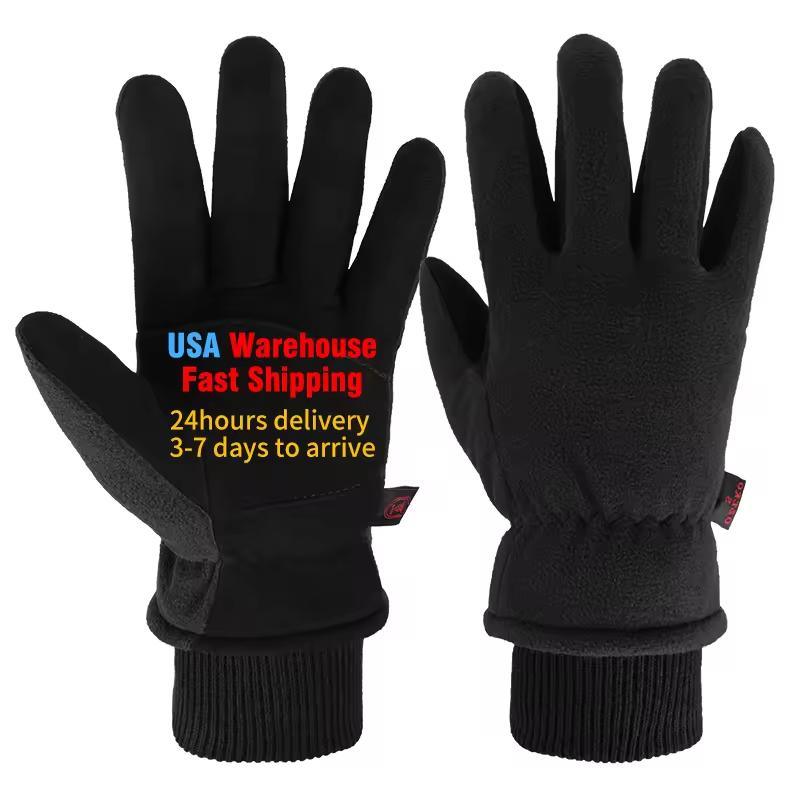 Leather Working Gloves Winter Protective Welding Cowhide Leather Working Gloves Winter Work Safety Hand Gloves