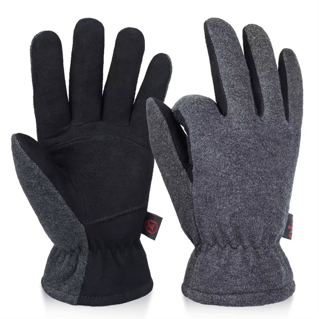 Ozero Custom Logo Touch Screen Men Extra Cold Winter Weather Warm Driving Cycling Running Skiing Fleece Gloves