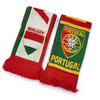 Custom Portugal and Hungary Logo Jacquard Woven Acrylic Knit Soccer Club Football Team Fans Souvenir Scarf