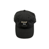 Wholesale Cheap Custom High Quality 6 Panel Washed Black Cotton Twill Embroidery Logo Baseball Cap, Plain Unstructured Dad Hat