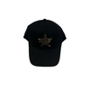Custom High Quality Custom 5 Panel Adult Fitted Adjustable Black Cotton 3D Embroidery Plastic Strap Back Baseball Hat Cap