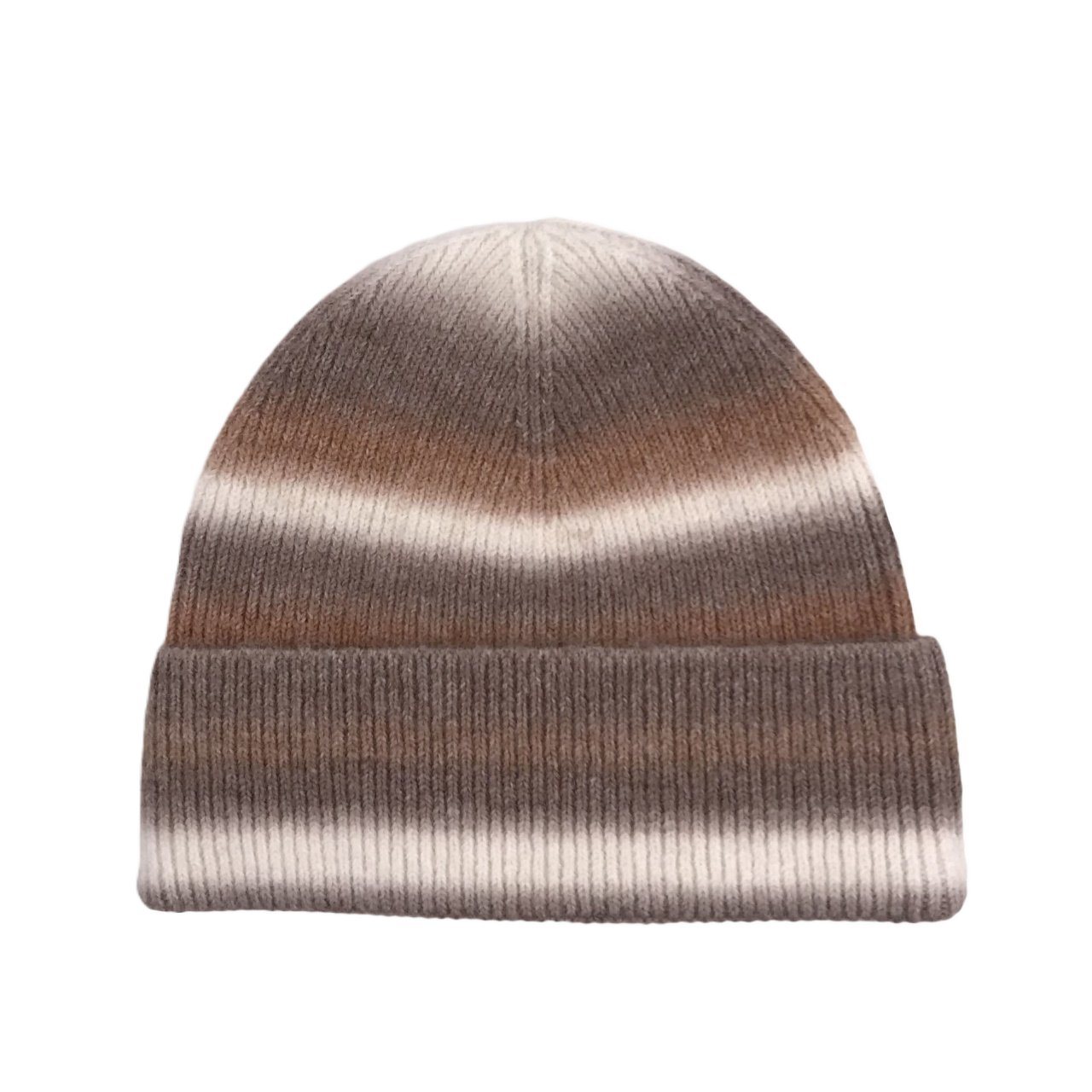 Skully Beanie Hat Luxury Fluffy Winter Long Wool Cashmere Knit Beanie Wholesale Ribbed Striped with Custom Logo Unisex Men Women