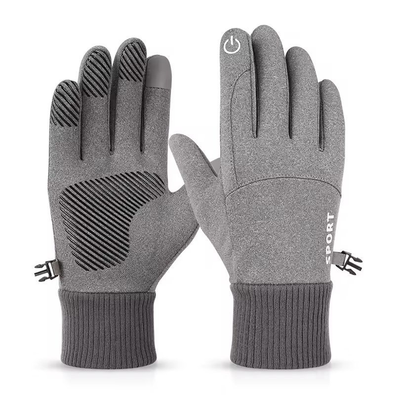 Winter Warm Fashion Touch Screen Couple Winter Riding Fleece Gloves for Men Women