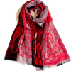 2024 New Design Jacquard Scarf Muslim Women Scarves Shawls Woven Pashmina Scarf with Tassel