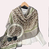 Newest Long Large Scarf Luxury Geometry Pattern Printing Cotton Head Scarf Wrap Beach Shawl Hijab