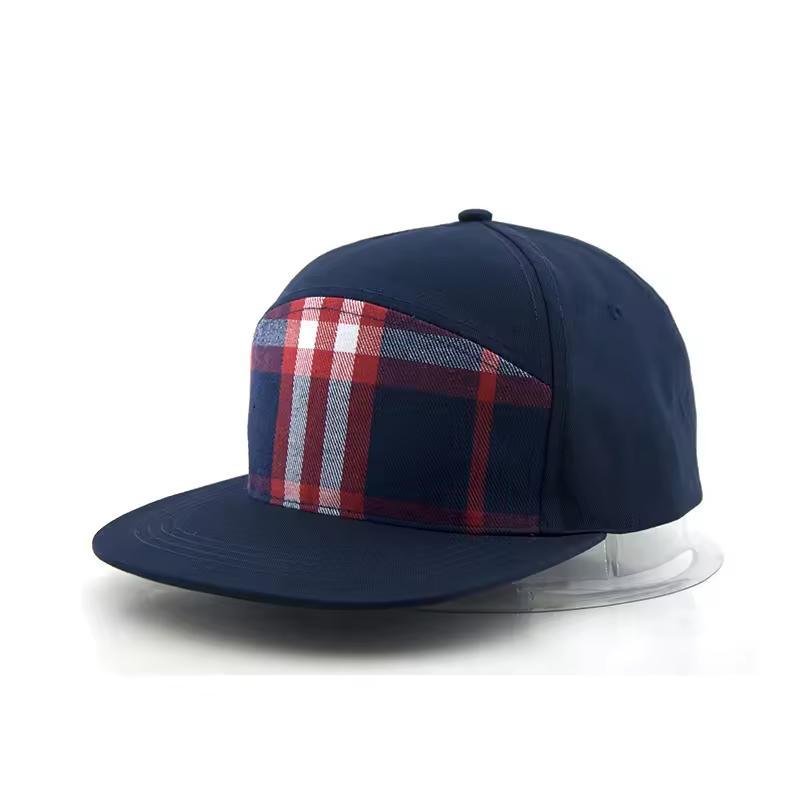 Embroidered Hip Hop 5 Panel Customized Trucker Cap Flat Bill Snapback Hats Snapback Cap