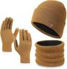 Ozero Winter Gloves Fingerless Convertible Thermal Mittens Windproof Insulated Polar Fleece Warm for Men and Women