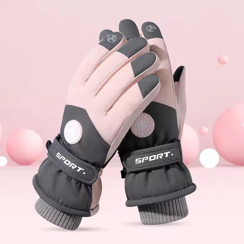 Cheap Embroidery Logo Soft Fleece Lining Women Winter Riding Gloves with Touchscreen