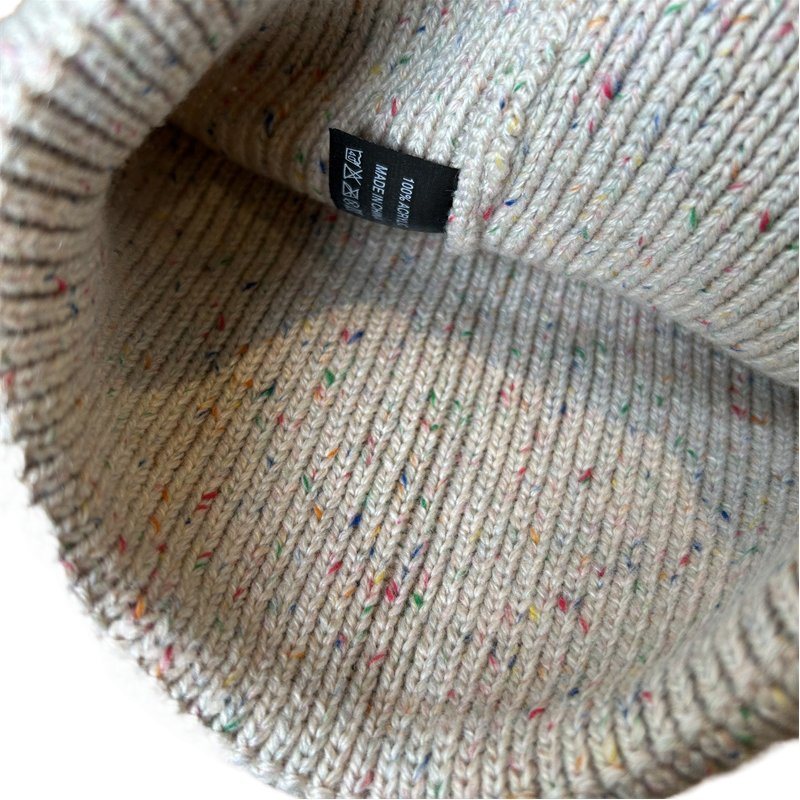 Custmo Logo Trendy High Quality Warm Winter Hats Caps Plain Dyed Knitted Short Beanie