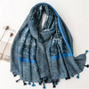 Custom Brazil Argentina National Team Souvenir Sports Team Soccer Football Club Acrylic Jacquard Woven Knit Fan Scarf