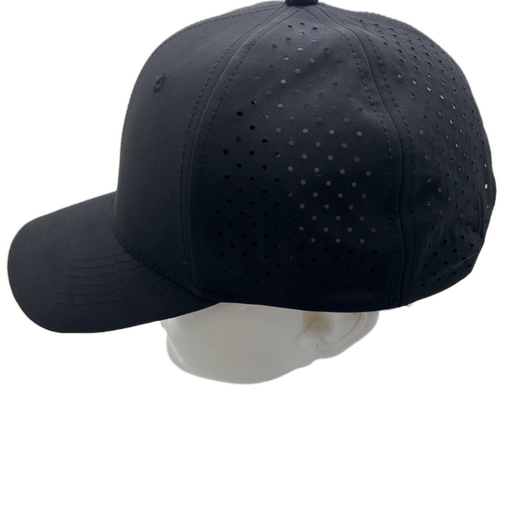 Custom 5 Panel High Quality Curved Brim 3D Embroidered Logo Sport Golf Baseball Cap, Waterproof Laser Cut Hole Perforated Dad Hat