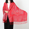 Custom Pashmina Scarf Winter Shawl Jacquard Woven Soft Peacock Pattern Pashmina Scarf for Woman