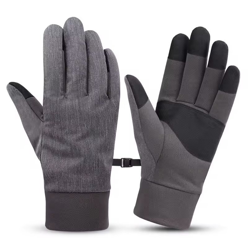 Cheap Cuero Touch Screen Fleece Lining Driving Men Real Sheepskin Leather Winter Gloves