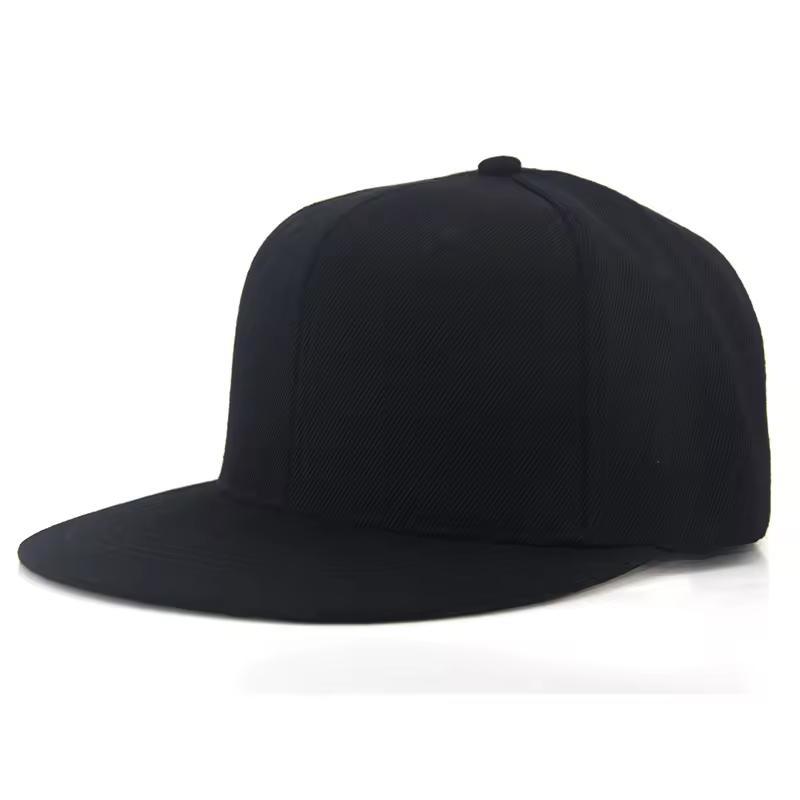 Wholesale Amazon High Quality Custom Logo Hip-Hop Hats Blank Plain Snapback Baseball Caps