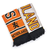 Custom Portugal and Hungary Logo Jacquard Woven Acrylic Knit Soccer Club Football Team Fans Souvenir Scarf