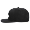 Most Popular 6 Panel Black Adult 100 % Cotton Cool Hip Hop Structured Embroidery Patch Logo Snapback Cap