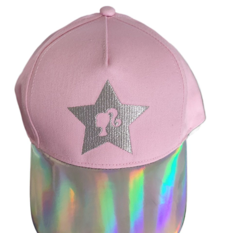 Baby Lovely Light Purple Embroidered Letters Design Plaids Pattern Visor Baseball Cap