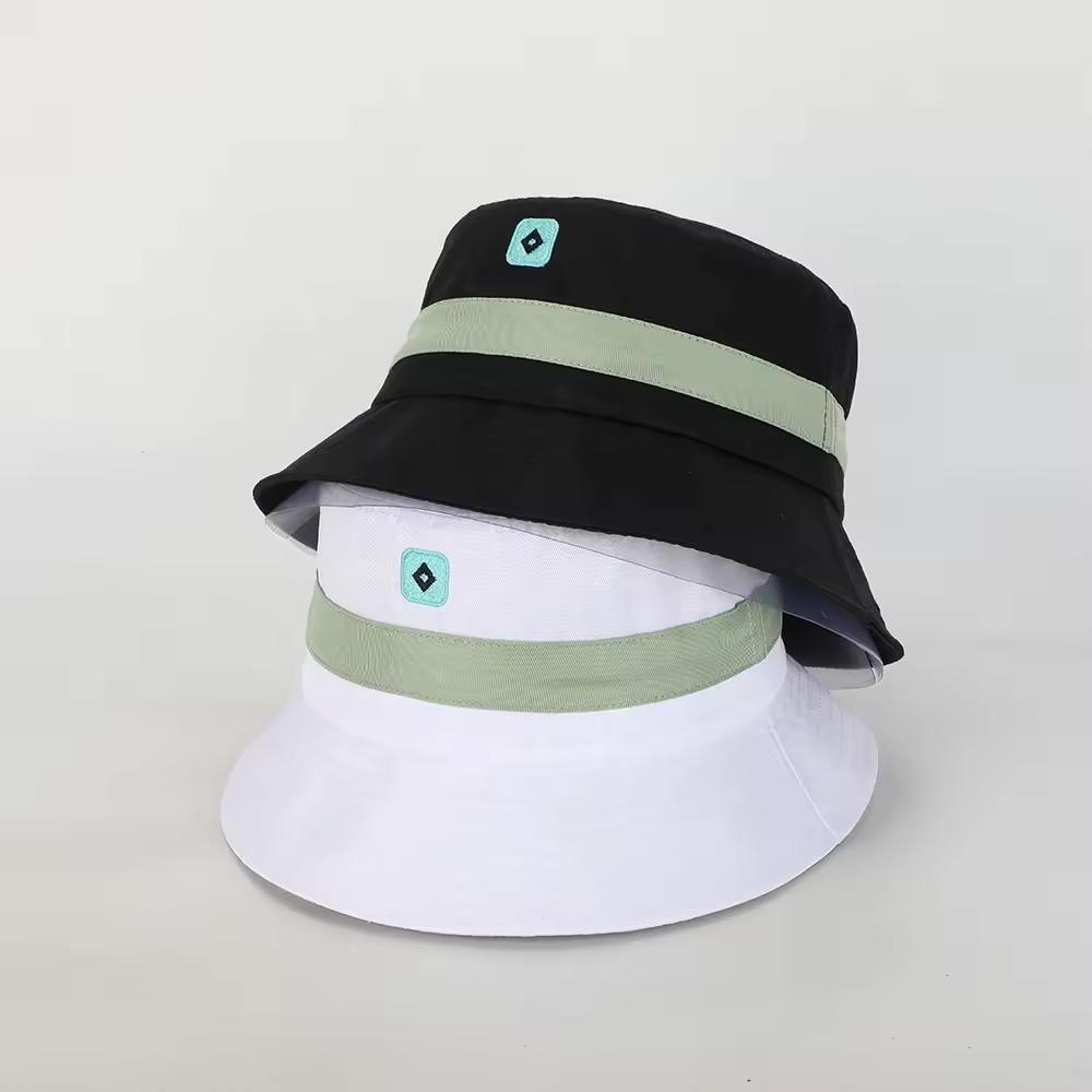 Wholesale Custom High Quality Polyester Embroidery Logo Reversible Fisherman Gorras Sun Cap Summer Mens Women Bucket Hat