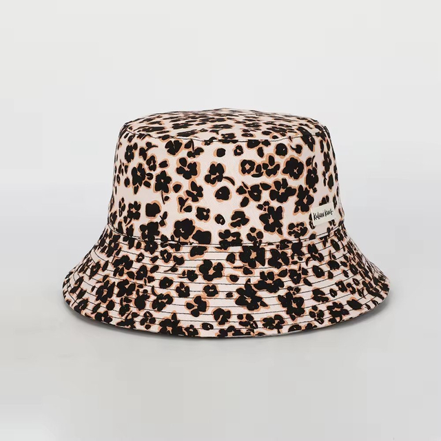 Factory Meidiney Custom High Quality Women Summer Fishermen Cap Leopard Reversible Printed Bucket Hat