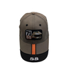 Wholesale Black Tropical Style Two Tone Custom Made 5 Panel Curved Brim Caps Custom Men Hip Hop Hat