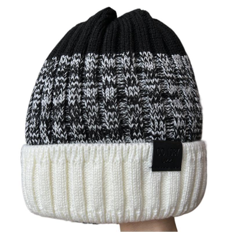 Cheap Winter Hat Men Women Warm Knitted Wool Hat Winter Fashion Solid Hip-Hop Hat Unisex Beanies