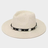 New Big Along Europe America Retro Panama Girls Straw Hat Summer Vacation Casual Sunshade Straw Fishing Hat