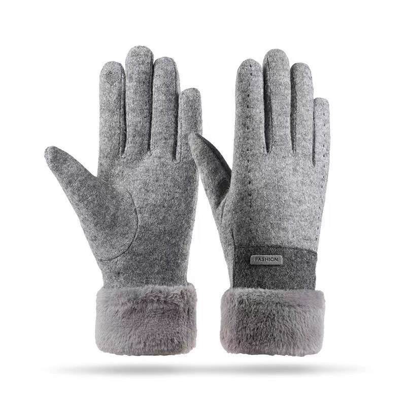 Ozero Custom Logo Touch Screen Men Extra Cold Winter Weather Warm Driving Cycling Running Skiing Fleece Gloves