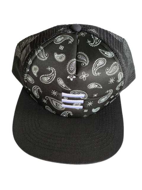 High Quality Mens Printed Embroidery Patch Suede 6 Panel Structured Mesh Trucker Hat Custom