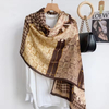 Hot Sale Spring Summer Lightweight Cotton Viscose Long Scarf Grids Printing Beach Long Scarf Wrap