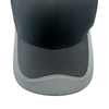 OEM Custom Men Fashion High Quality 6 Panel Black Breathable Healthy Fabric Embroidered Hat Piping Baseball Caps with Logo