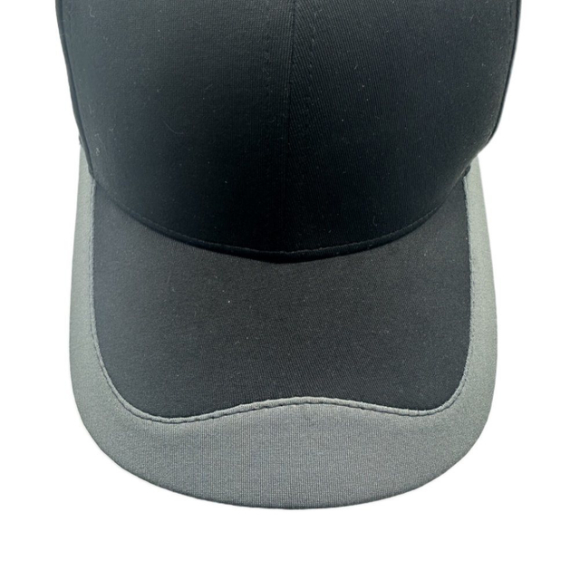 OEM Custom Men Fashion High Quality 6 Panel Black Breathable Healthy Fabric Embroidered Hat Piping Baseball Caps with Logo