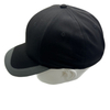 OEM Custom Men Fashion High Quality 6 Panel Black Breathable Healthy Fabric Embroidered Hat Piping Baseball Caps with Logo