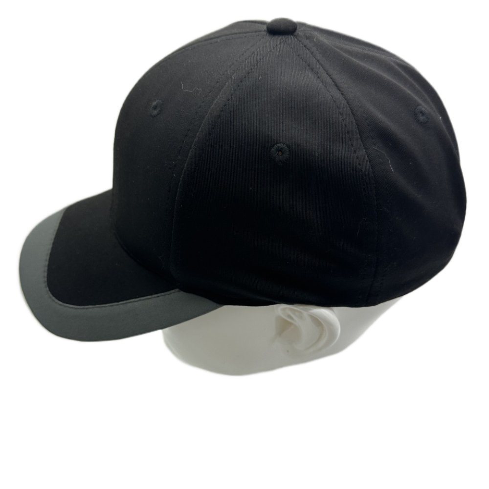 OEM Custom Men Fashion High Quality 6 Panel Black Breathable Healthy Fabric Embroidered Hat Piping Baseball Caps with Logo