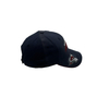 Customize Quality 5 Panel Curved Brim Black Hip Hop Private Custom Logo Embroidered Plastic Buckle Baseball Hats Cap