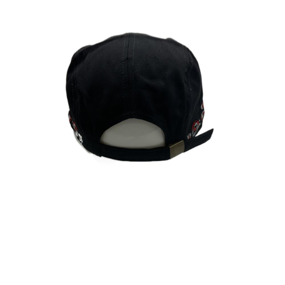 Wholesale Custom High Quality Embroidery Logo Structured Mens Baseball Caps, Black Cotton Baseball Hat