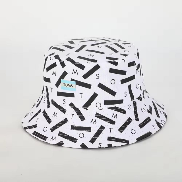 Wholesale Custom High Quality 100% Cotton Adults Printed Logo Reversible Fisherman Gorras Sun Cap Woven Patch Bucket Hat