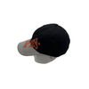 Personalized Cap Custom Embroidery Logo Two Tone Color Baseball Hat, 5 Panel Fashion Sports Cap Black Cotton Baseball Hats