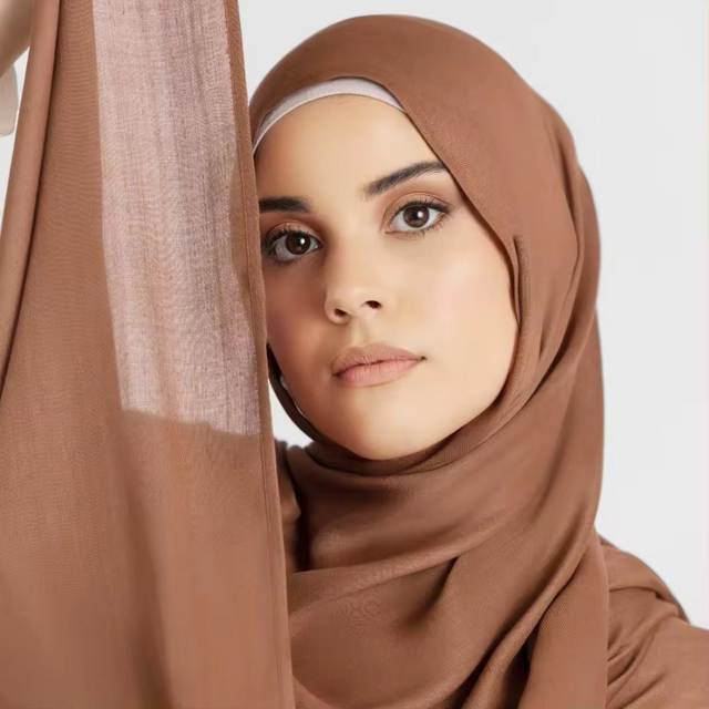 Most Competitive Price Pure Color Turban Premium Woven Soft Comfortable Thin Cotton Modal Scarf Muslim Hijab
