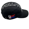 OEM Custom High Quality 6 Panel Embroidery Logo Distressed Brim Blue Denim Worn out Mesh Gorras Baseball Cap Hat
