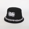 Wholesale High Quality Embroidery Logo Reversible Fisherman Gorras Mens Women Sun Cap Custom Polyester Woven Label Bucket Hat