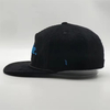 Quick Dry Nylon Outdoor Sports Cap 5 Panel Embroidery Logo Black Mesh Snapback Caps