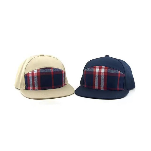 Embroidered Hip Hop 5 Panel Customized Trucker Cap Flat Bill Snapback Hats Snapback Cap