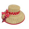 Wholesale Buy Bulk Available Stock Summer Sun Beach 2 Color Stripe Cat Ear Cute Baby Toddler Kids Paper Straw Hat