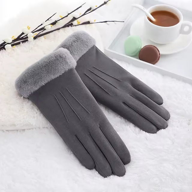Cheap Fancy Girls Thermal Bike Cycling Touch Screen Women Winter Fashion Riding Fleece Gloves