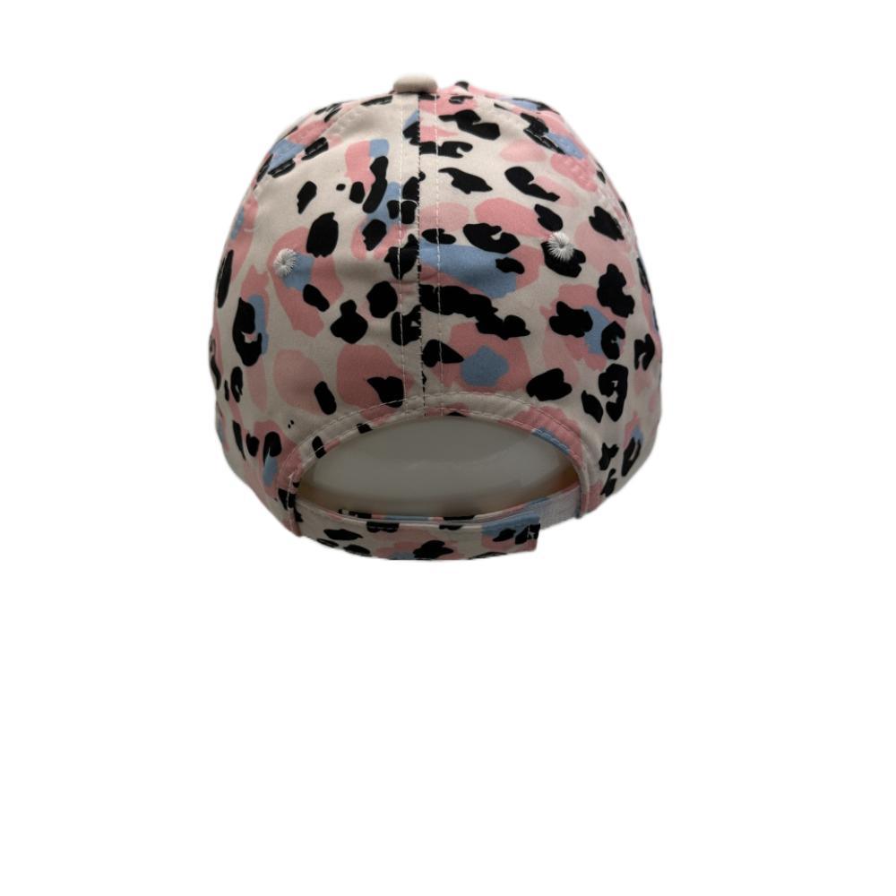 Custom 5-Panel Curved Brim Structured Baseball Cap Printed Front Panel & Embroidered Logos-Made by Cap Manufacturer